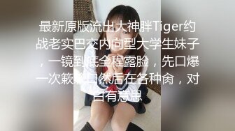 最新原版流出大神胖Tiger约战老实巴交内向型大学生妹子，一镜到底全程露脸，先口爆一次簌簌口然后在各种肏，对白有意思