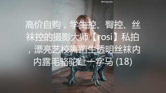 高价自购，学生控、臀控、丝袜控的摄影大师【rosi】私拍，漂亮艺校舞蹈生透明丝袜内内露毛骆驼趾一字马 (18)