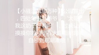 【小骚逼风情万种】公园露出，四处勾引老爷爷，‘大哥，我这奶子好看吗’，过来让我摸摸你鸡鸡，在大哥面前蹲着自慰到高潮潮喷！