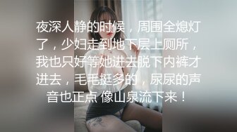 夜深人静的时候，周围全熄灯了，少妇走到地下层上厕所，我也只好等她进去脱下内裤才进去，毛毛挺多的，尿尿的声音也正点 像山泉流下来！