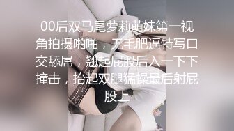 00后双马尾萝莉萌妹第一视角拍摄啪啪，无毛肥逼特写口交舔屌，翘起屁股后入一下下撞击，抬起双腿猛操最后射屁股上